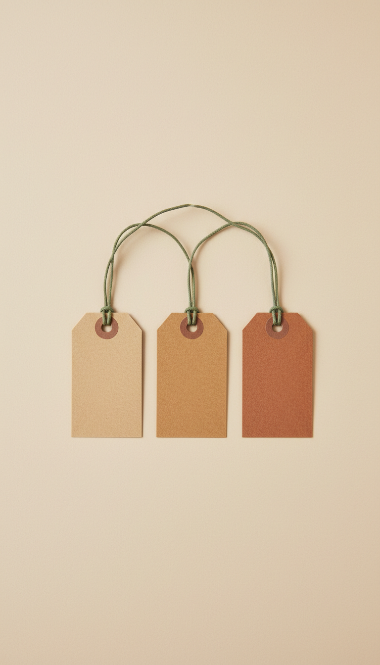 Recycled Paper Hang Tag Set